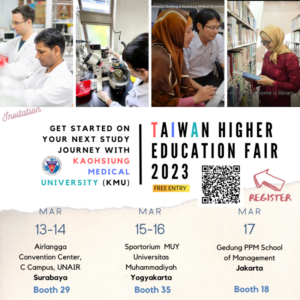 Taiwan Higher Education Fair Indonesia 2023 – KMU Admissions